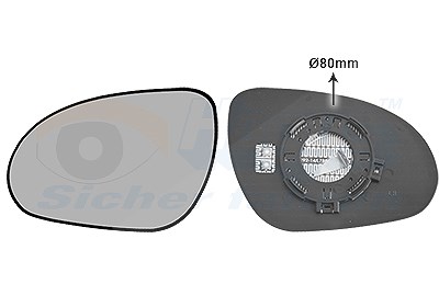 Van Wezel Spiegelglas, Außenspiegel [Hersteller-Nr. 8207835] für Hyundai