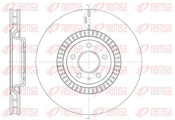 Kawe 1x Bremsscheibe [Hersteller-Nr. 6144610] für Audi
