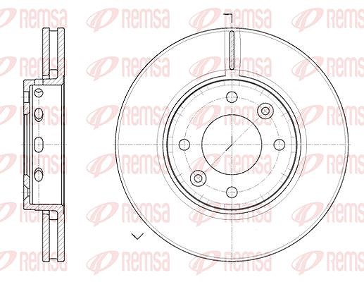 Kawe 1x Bremsscheibe [Hersteller-Nr. 689110] für Kia