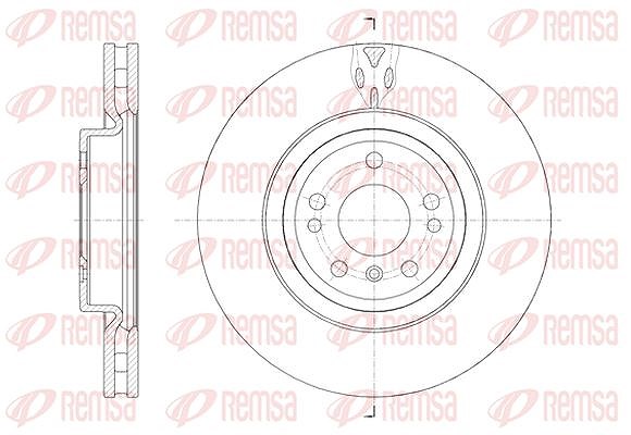Kawe 1x Bremsscheibe [Hersteller-Nr. 6157610] für Mercedes-Benz