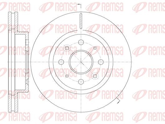 Kawe 1x Bremsscheibe [Hersteller-Nr. 6110310] für Kia