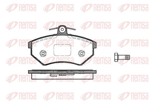 Kawe Bremsbelagsatz, Scheibenbremse [Hersteller-Nr. 013450] für Seat, VW