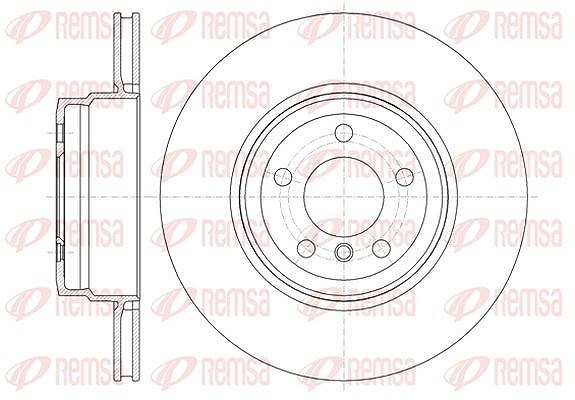Kawe 1x Bremsscheibe [Hersteller-Nr. 6133710] für BMW
