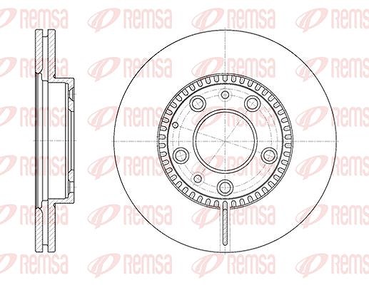 Kawe 1x Bremsscheibe [Hersteller-Nr. 676710] für Mazda