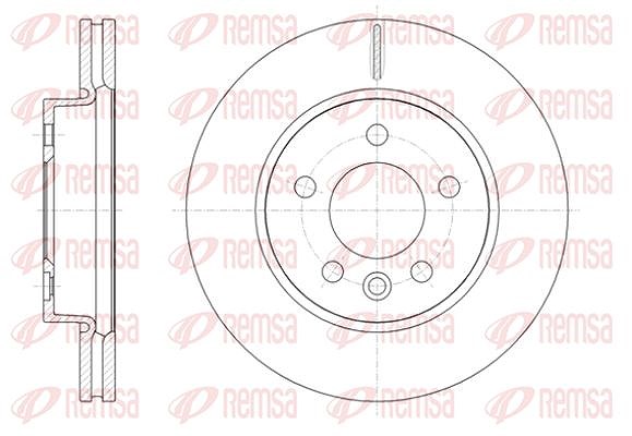 Kawe 1x Bremsscheibe [Hersteller-Nr. 6141810] für VW