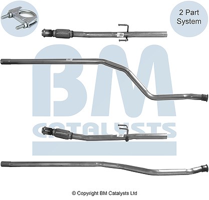 Bm Catalysts Abgasrohr [Hersteller-Nr. BM50242] für Peugeot