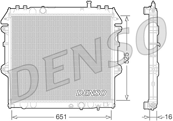 Denso Kühler, Motorkühlung [Hersteller-Nr. DRM50069] für Toyota