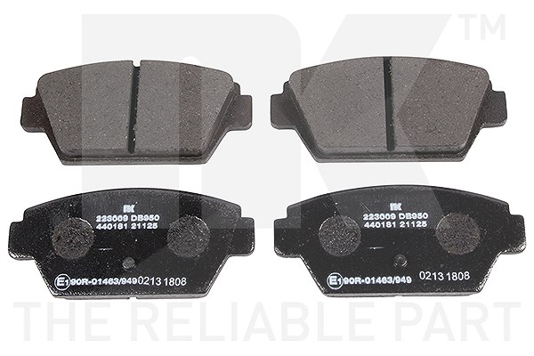 Nk Bremsbelagsatz Hinterachse [Hersteller-Nr. 223009] für Mitsubishi