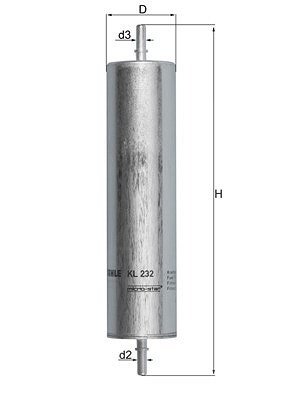 Mahle Kraftstofffilter [Hersteller-Nr. KL232] für Land Rover