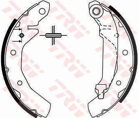 Trw Bremsbackensatz [Hersteller-Nr. GS8646] für Daewoo