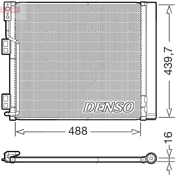 Denso Kondensator, Klimaanlage [Hersteller-Nr. DCN46028] für Nissan