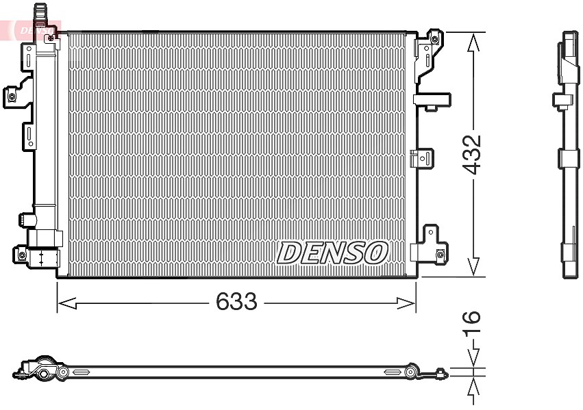 Denso Kondensator, Klimaanlage [Hersteller-Nr. DCN33012] für Volvo