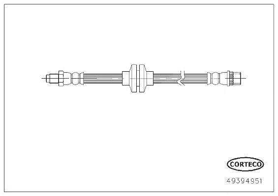 Corteco Bremsschlauch [Hersteller-Nr. 49394951] für Renault