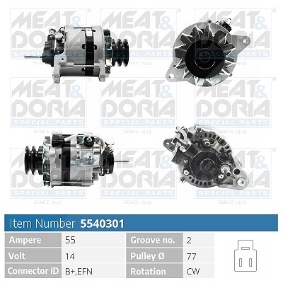 Meat & Doria Generator [Hersteller-Nr. 5540301] für Toyota, VW