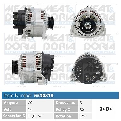 Meat & Doria Generator [Hersteller-Nr. 5530318] für Ford, Mazda