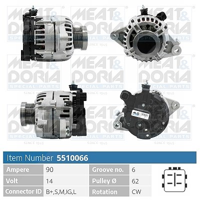 Meat & Doria Generator [Hersteller-Nr. 5510066] für Toyota