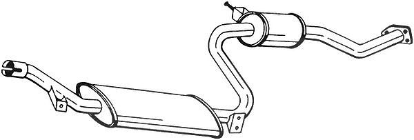 Bosal Mittelschalldämpfer [Hersteller-Nr. 283-603] für Volvo