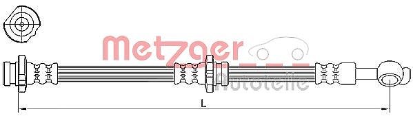 Metzger Autoteile Bremsschlauch [Hersteller-Nr. 4110471] für Nissan