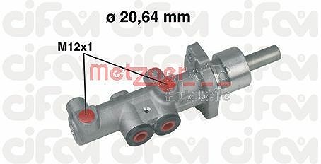 Metzger Autoteile Hauptbremszylinder [Hersteller-Nr. 202-404] für Skoda, Seat, VW