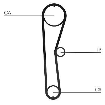 Continental Ctam Zahnriemensatz [Hersteller-Nr. CT824K1] für Subaru, Suzuki