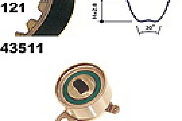 Mapco Zahnriemensatz [Hersteller-Nr. 23511] für Toyota