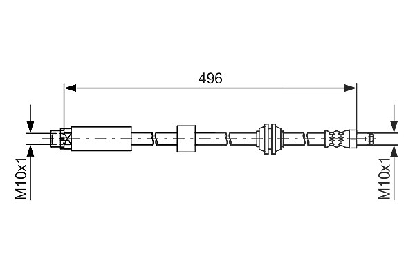 Bosch Bremsschlauch [Hersteller-Nr. 1987481590] für BMW
