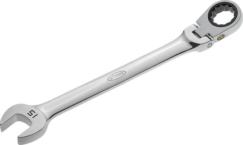Vigor Gelenk Ratschen-Ring-Maulschlüssel - Sechskant, Zwölfkant - 15mm [Hersteller-Nr. V2811]