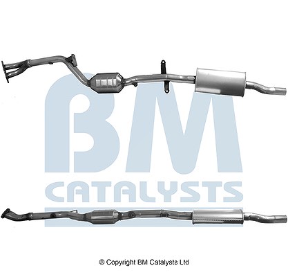 Bm Catalysts Katalysator mit Anbauteilen [Hersteller-Nr. BM91202H] für BMW