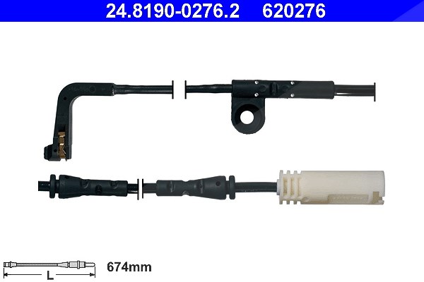 Ate Warnkontakt, Bremsbelagverschleiß [Hersteller-Nr. 24.8190-0276.2] für BMW