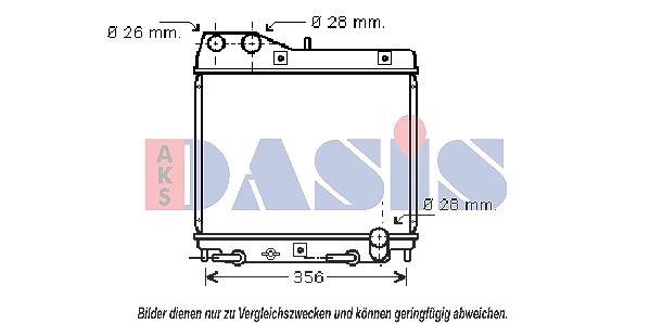Aks Dasis Kühler, Motorkühlung [Hersteller-Nr. 100055N] für Honda