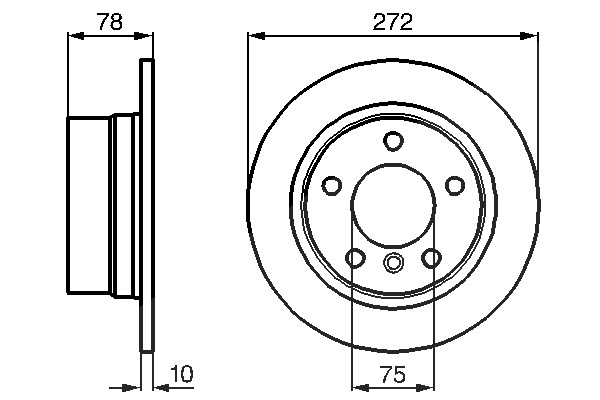 Bosch Bremsscheibe [Hersteller-Nr. 0986478641] für BMW