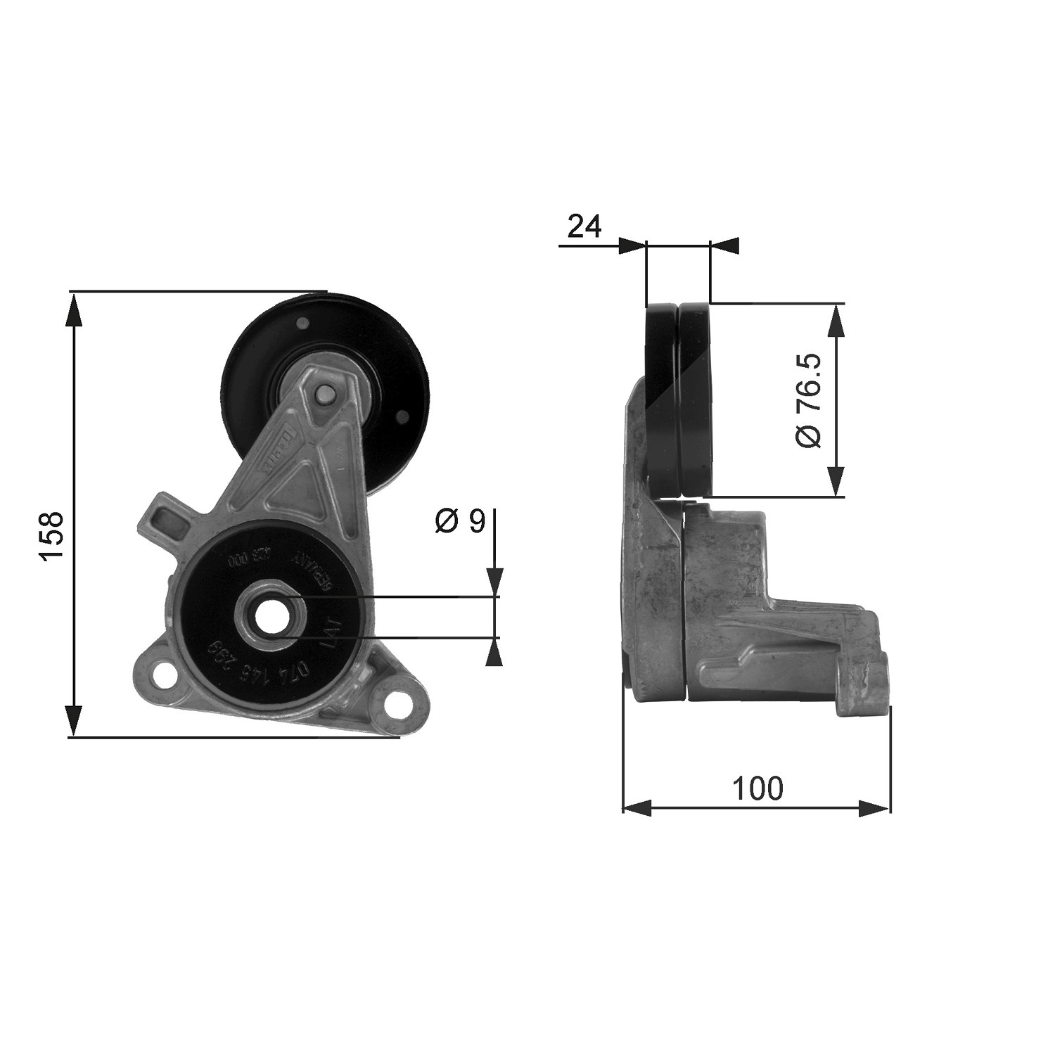 Gates Spannrolle, Keilrippenriemen [Hersteller-Nr. T38437] für Volvo