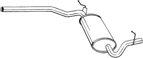 Bosal Mittelschalldämpfer [Hersteller-Nr. 282-363] für Audi