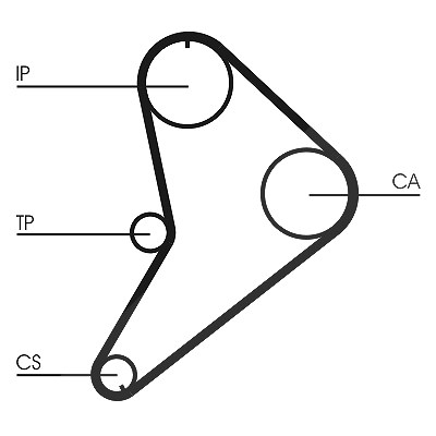 Continental Ctam Zahnriemen [Hersteller-Nr. CT663] für Ford
