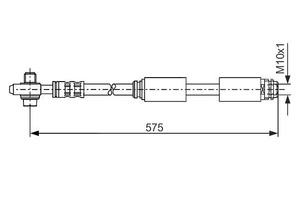 Bosch Bremsschlauch [Hersteller-Nr. 1987476172] für Audi, VW