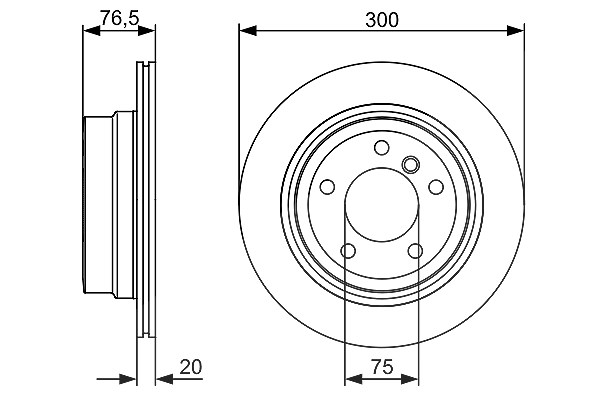 Bosch Bremsscheibe [Hersteller-Nr. 0986479496] für BMW
