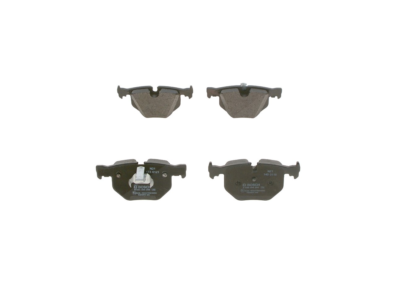 Bosch Bremsbeläge hinten (Satz) [Hersteller-Nr. 0986494286] für BMW