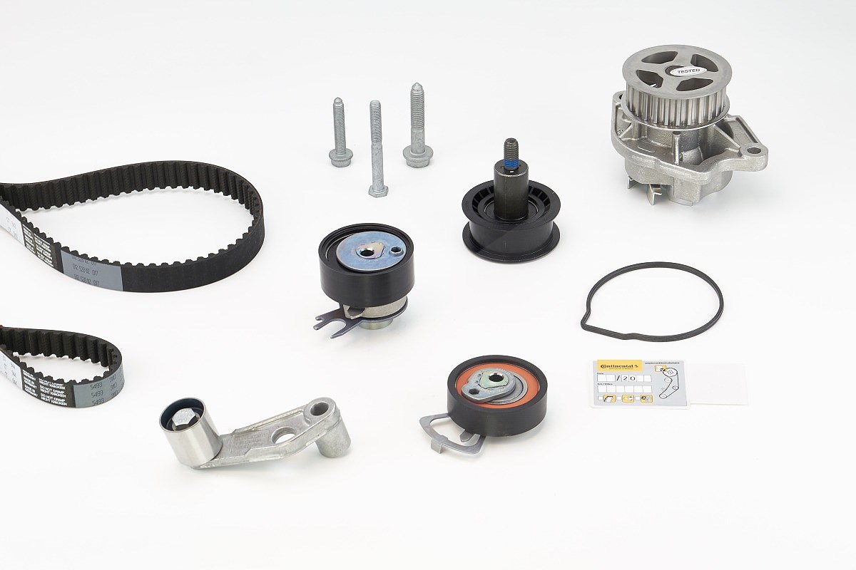 Continental Ctam Wasserpumpe + Zahnriemensatz [Hersteller-Nr. CT957WP4] für VW, Seat