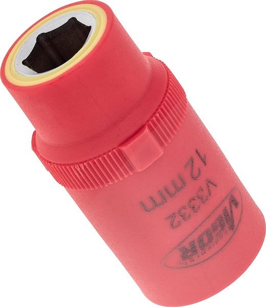 Vigor VDE Steckschlüsseleinsatz - 1/2 - Sechskant Profil - 12 mm [Hersteller-Nr. V3332]