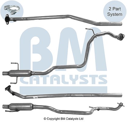 Bm Catalysts Abgasrohr [Hersteller-Nr. BM50572] für Toyota