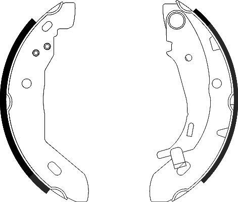 Hella Bremsbackensatz [Hersteller-Nr. 8DB355002-251] für Mercedes-Benz