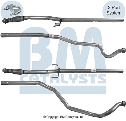 Bm Catalysts Abgasrohr [Hersteller-Nr. BM50489] für Peugeot