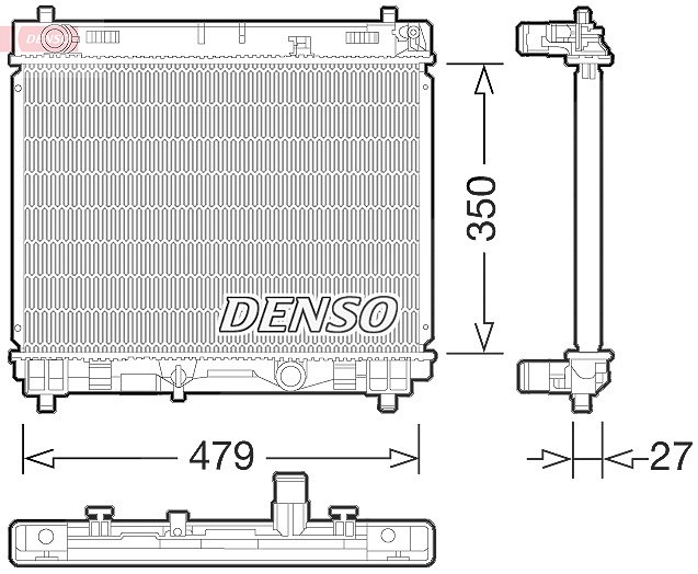 Denso Kühler, Motorkühlung [Hersteller-Nr. DRM50058] für Toyota