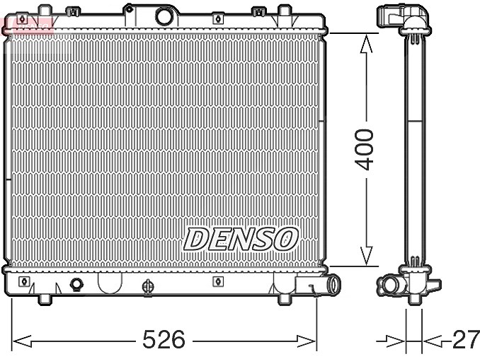 Denso Kühler, Motorkühlung [Hersteller-Nr. DRM47036] für Suzuki