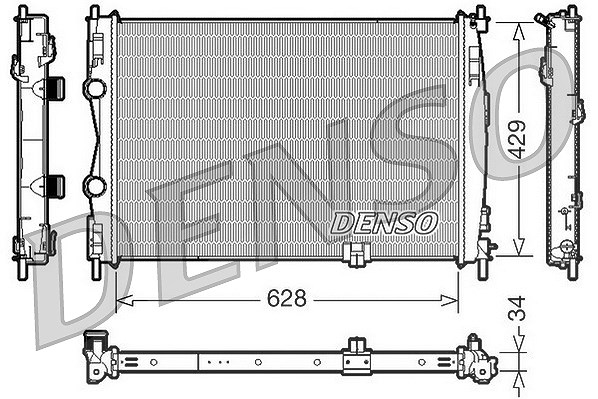 Denso Kühler, Motorkühlung [Hersteller-Nr. DRM46017] für Nissan