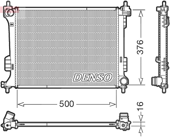 Denso Kühler, Motorkühlung [Hersteller-Nr. DRM41010] für Hyundai