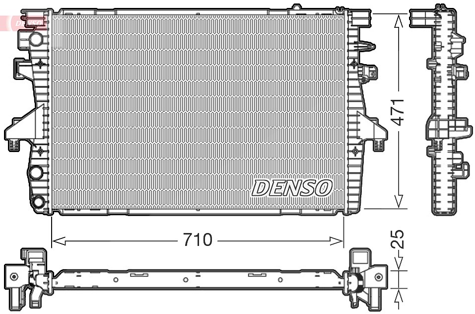 Denso Kühler, Motorkühlung [Hersteller-Nr. DRM32039] für VW
