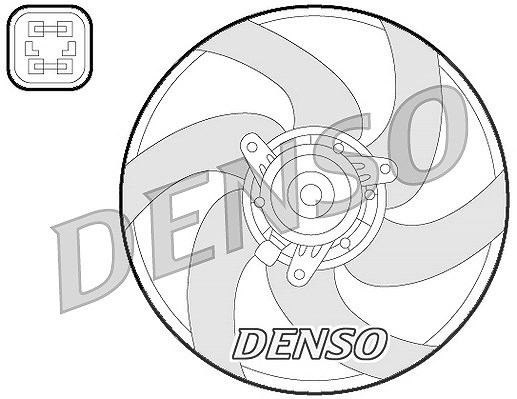Denso Lüfter, Motorkühlung [Hersteller-Nr. DER21022] für Peugeot, Citroën
