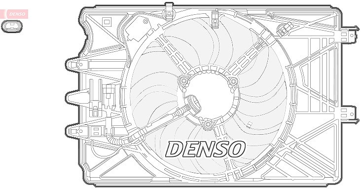 Denso Lüfter, Motorkühlung [Hersteller-Nr. DER09069] für Fiat