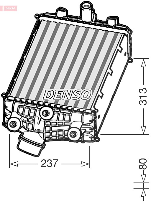 Denso Ladeluftkühler [Hersteller-Nr. DIT28001] für Porsche